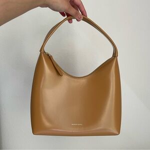 MANSUR GAVRIEL - Leather Candy Hobo Shoulder Bag - Small Caramel